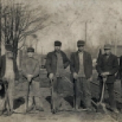 History Mystery Photo #17 "I've been workin' on the railroad . . ." The Heyworth Public Library holds this picture in its archives. Who are these workers? Where in town are they standing? Approximately what year was the picture taken? Any information you can provide about this picture would be appreciated! Contact the library at 473-2313.